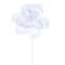 20" White Velvet Bead Trim Magnolia Stems, 3ct.